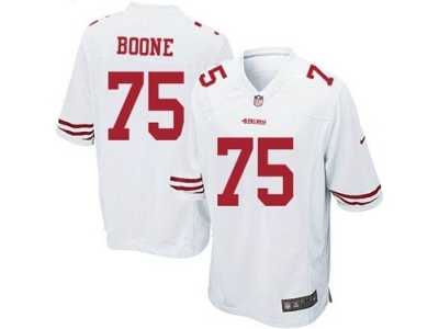 Youth Nike San Francisco 49ers #75 Alex Boone White NFL Jersey