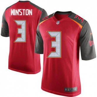 Youth Nike Tampa Bay Buccaneers #3 Jameis Winston Red Team Color Stitched NFL New Elite jersey