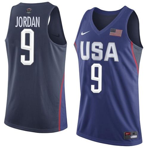Youth Nike Team USA #9 Michael Jordan Navy Blue 2016 Dream Team Game NBA Jersey