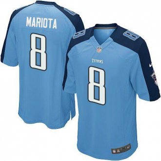 Youth Nike Titans #8 Marcus Mariota Light Blue Team Color Stitched NFL Elite Jersey