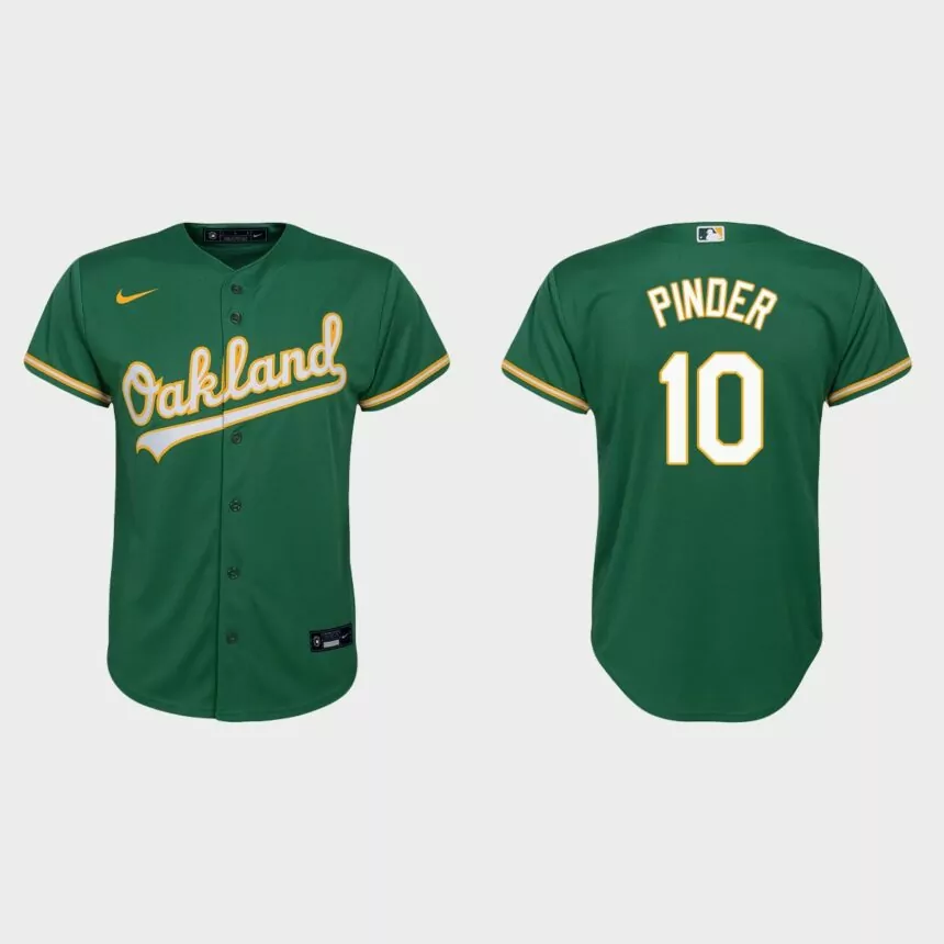 Youth Oakland Athletics Chad Pinder Kelly Green Replica Alternate Jersey