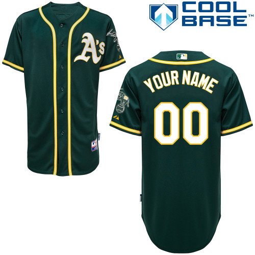 Youth Oakland Athletics Customized Green Jersey