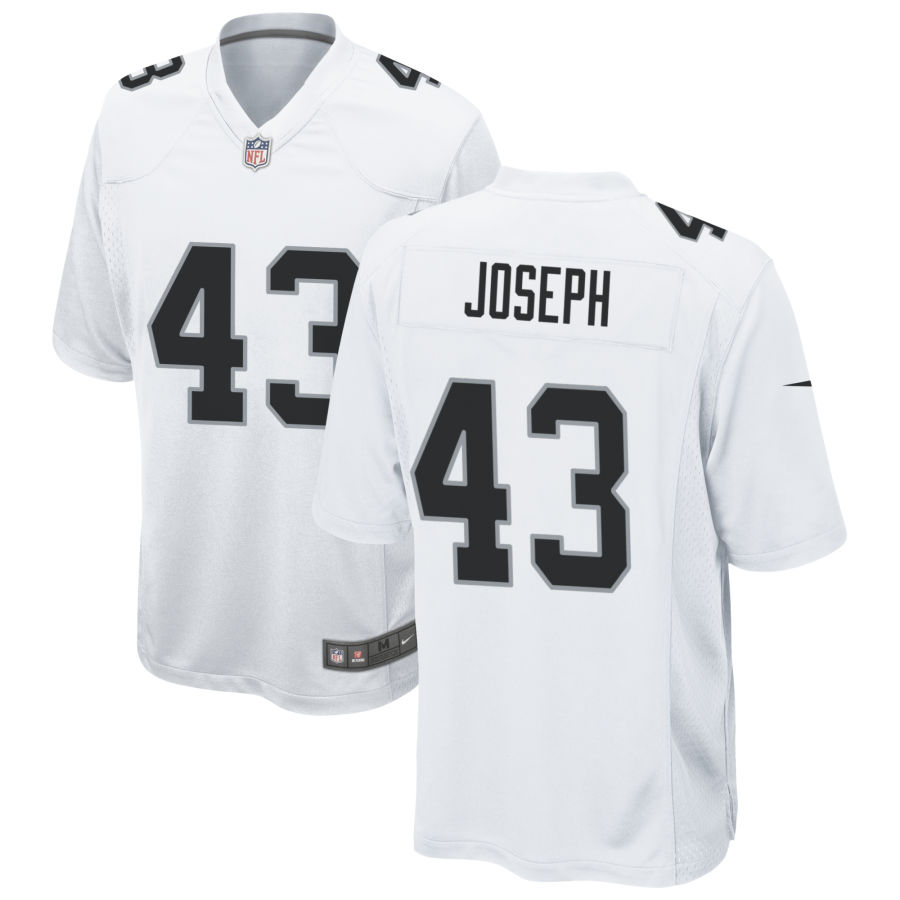 Youth Oakland Raiders #43 Karl Joseph Nike White Vapor Limited Jersey