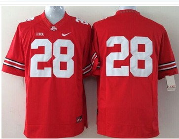 Youth Ohio State Buckeyes #28 Dominic Clarke Red Stitched NCAA Jersey