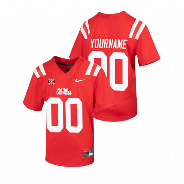 Youth Ole Miss Rebels Custom Bo Wallace Jordan Ta'amu Greg Little Dawson Knox Derek Bermudez Brandon Mack Austin Key