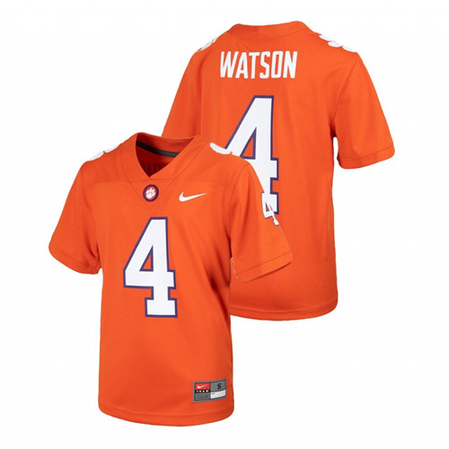 Youth Orange Deshaun Watson Clemson Tigers Alumni Football Game Jersey