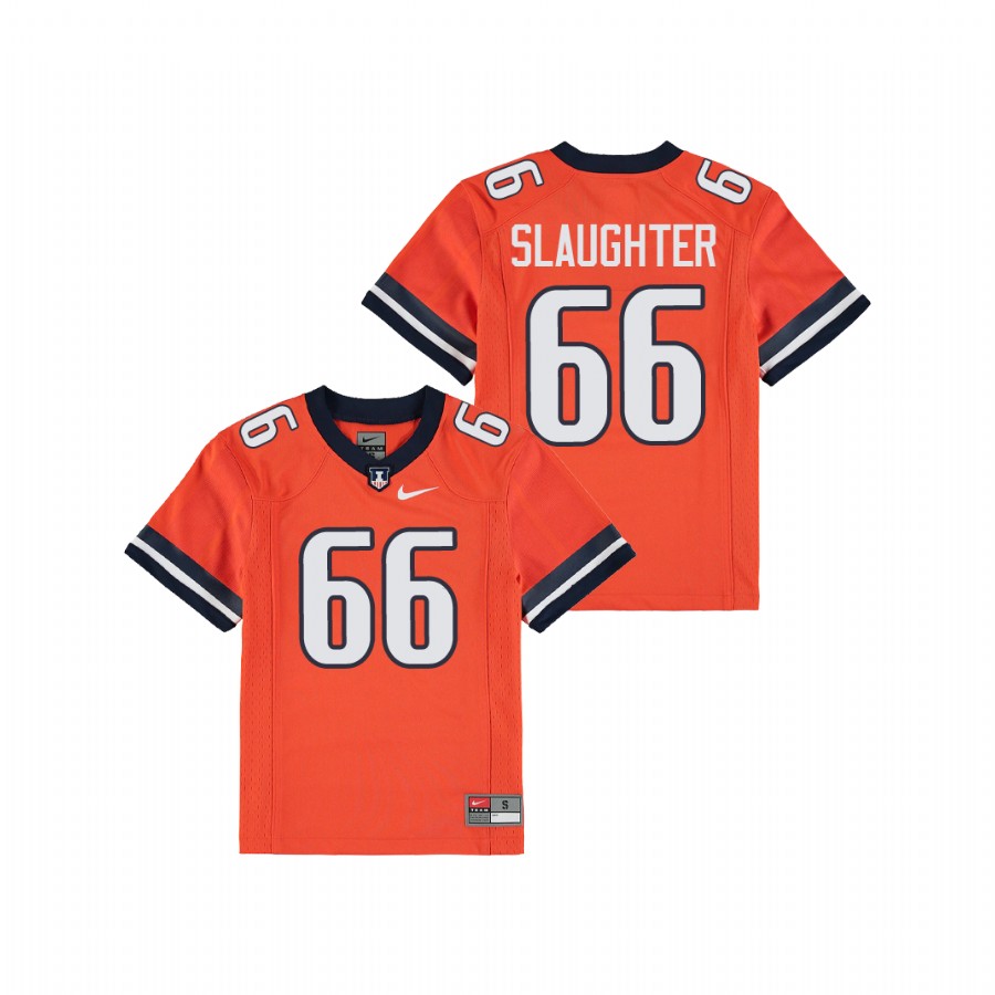 Youth Orange Illinois Fighting Illini Jordyn Slaughter Replica Football Jersey