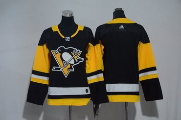 Youth Penguins Blank Black Youth Adidas Jersey