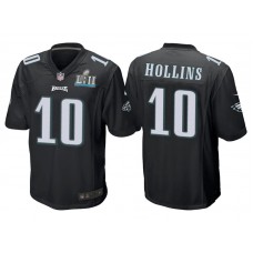 Youth Philadelphia Eagles #10 Mack Hollins Black Super Bowl LII Bound Game Jersey