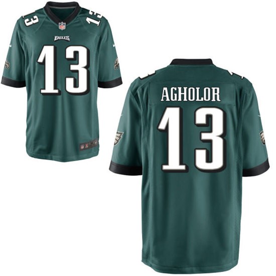 Youth Philadelphia Eagles #13 Nelson Agholor Nike Midnight Green Player Game Jersey