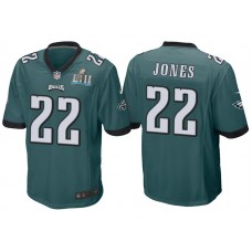 Youth Philadelphia Eagles #22 Sidney Jones Green Super Bowl LII Bound Game Jersey