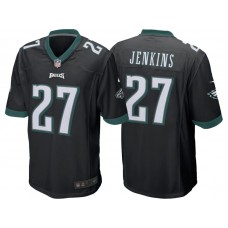 Youth Philadelphia Eagles #27 Malcolm Jenkins Black Game Jersey