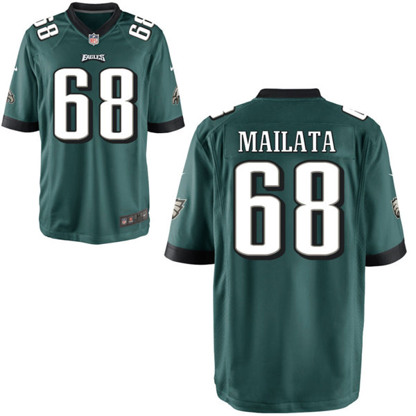 Youth Philadelphia Eagles #68 Jordan Mailata Nike Midnight Green Limited Jersey
