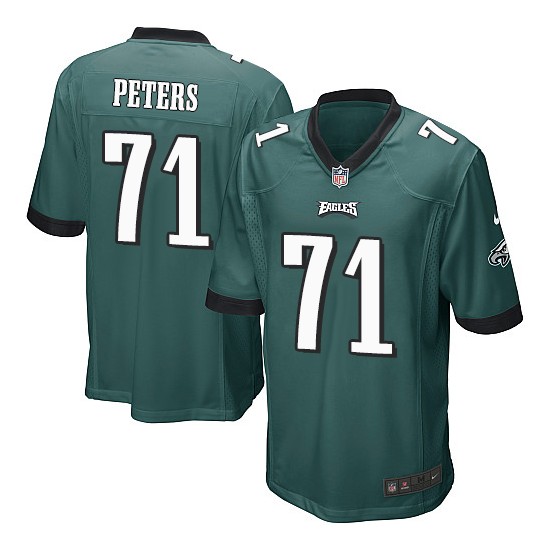 Youth Philadelphia Eagles #71 Jason Peters Green NFL Nike Game Jersey