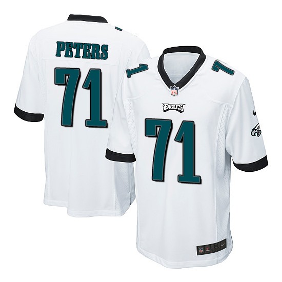 Youth Philadelphia Eagles #71 Jason Peters white NFL Nike Game Jersey