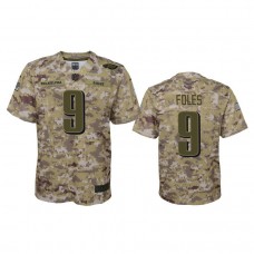 Youth Philadelphia Eagles #9 Nick Foles Camolegend color rush Jersey