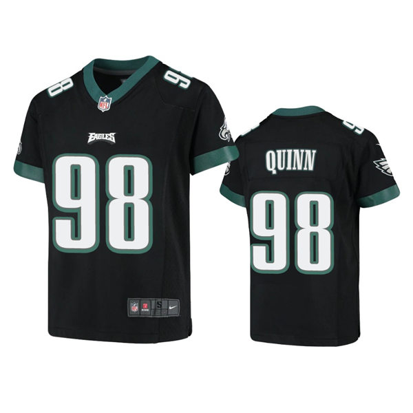 Youth Philadelphia Eagles #98 Robert Quinn Black Limited Jersey(3)
