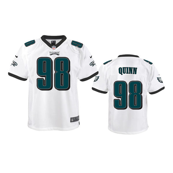 Youth Philadelphia Eagles #98 Robert Quinn White Limited Jersey(1)