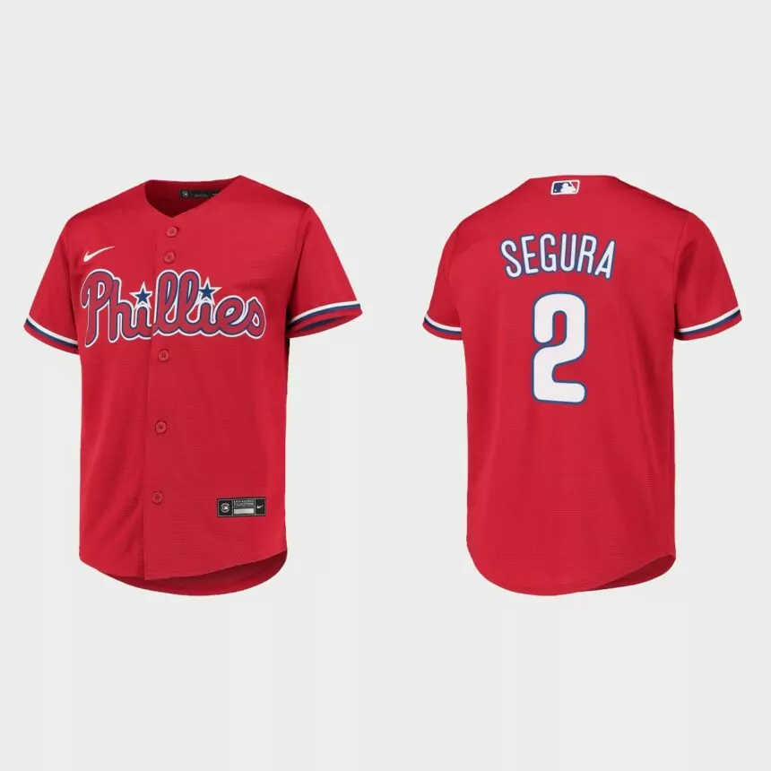 Youth Philadelphia Phillies Jean Segura Red Replica Jersey