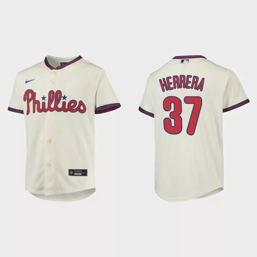 Youth Philadelphia Phillies Odubel Herrera Cream Replica Jersey