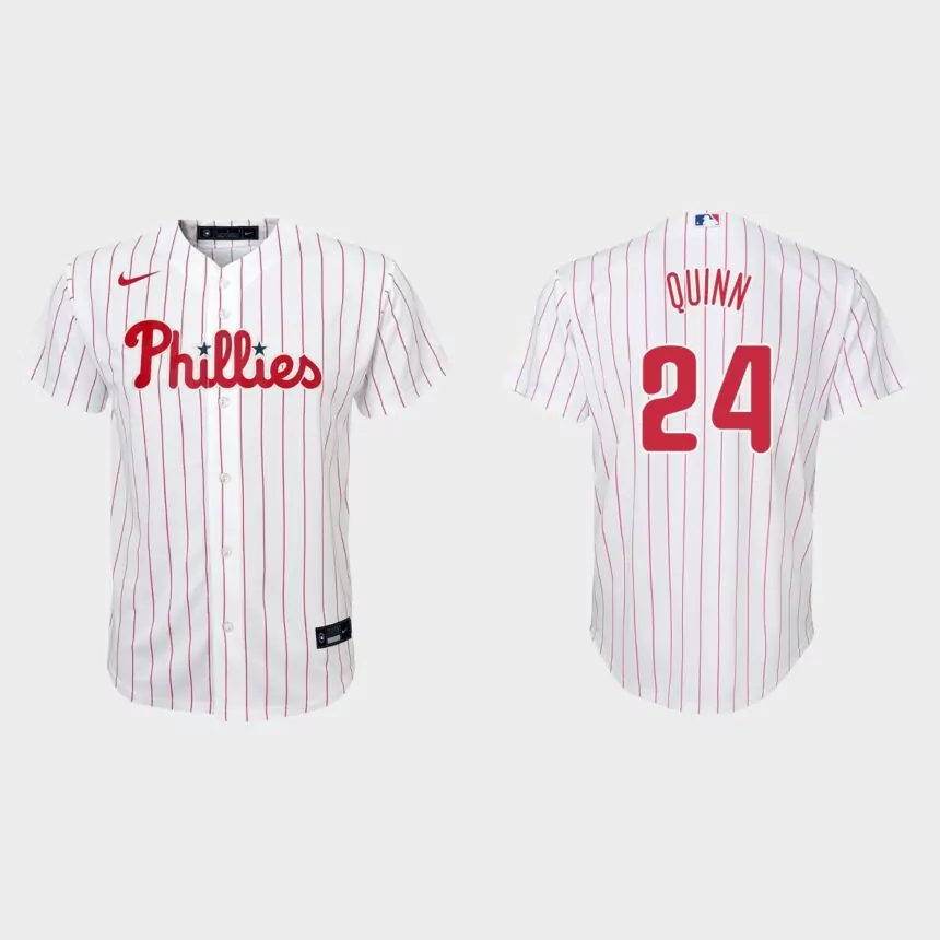 Youth Philadelphia Phillies Roman Quinn White Replica Home Jersey
