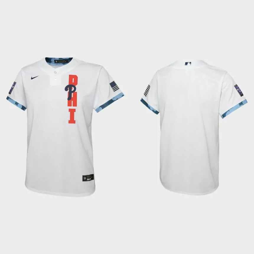 Youth Philadelphia Phillies White 2021 MLB All-Star Game Jersey