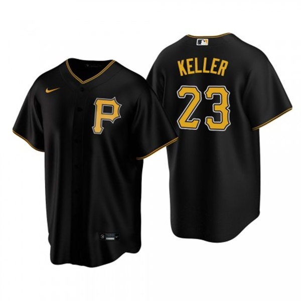 Youth Pittsburgh Pirates #23 Mitch Keller Nike Black Alternate Team Logo Coolbase Jersey