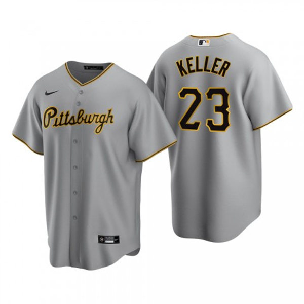 Youth Pittsburgh Pirates #23 Mitch Keller Nike Gray Road CoolBase Jersey
