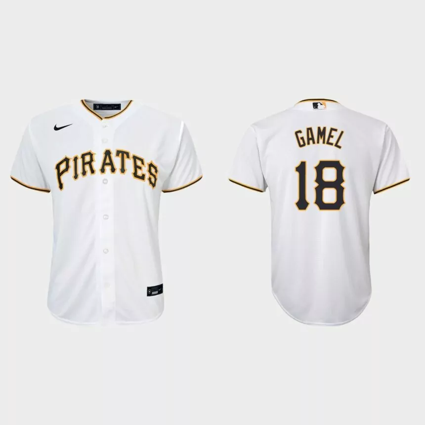 Youth Pittsburgh Pirates Ben Gamel White Replica Home Jersey