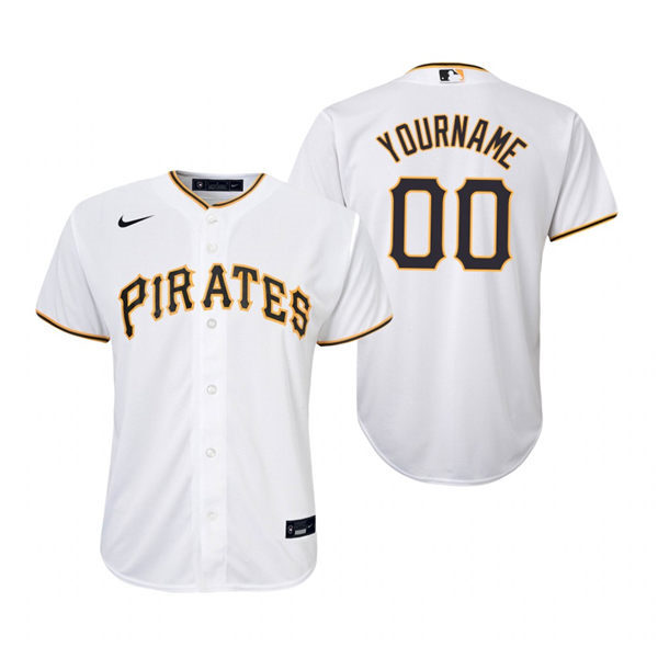 Youth Pittsburgh Pirates Custom Roberto Clemente Dave Parker Al Oliver Nike White Jersey