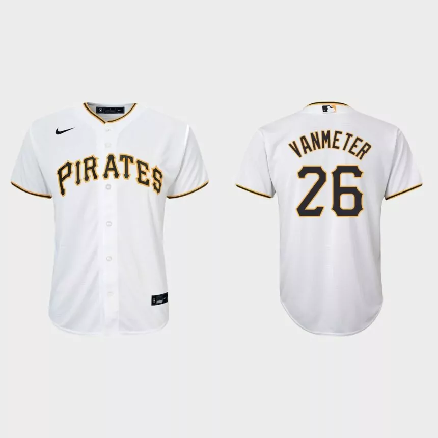 Youth Pittsburgh Pirates Josh VanMeter White Replica Home Jersey