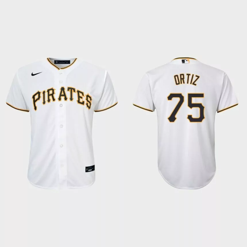 Youth Pittsburgh Pirates Luis Ortiz White Replica Home Jersey