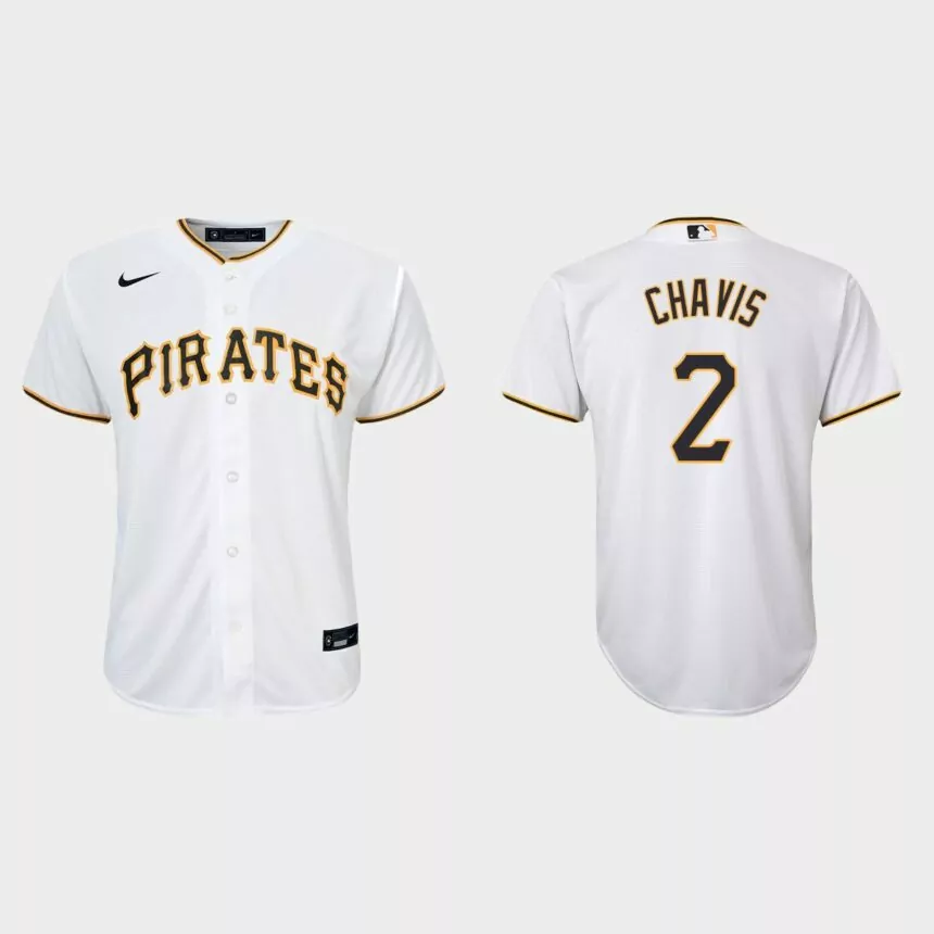 Youth Pittsburgh Pirates Michael Chavis White Replica Home Jersey