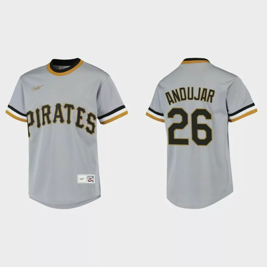 Youth Pittsburgh Pirates Miguel Andujar Gray Cooperstown Collection Jersey