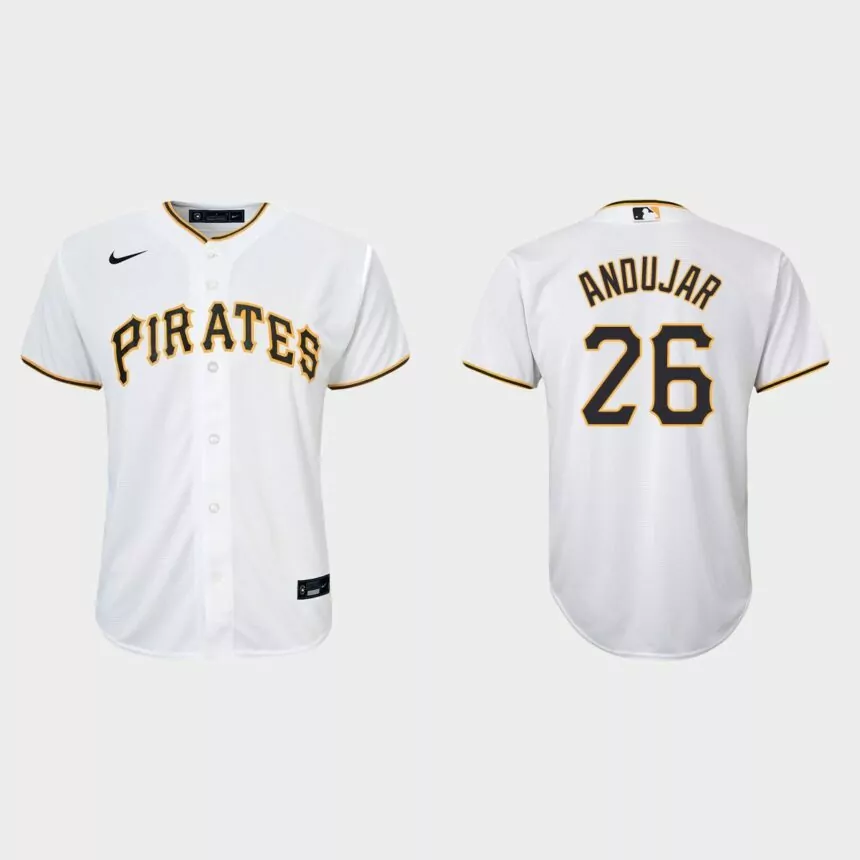 Youth Pittsburgh Pirates Miguel Andujar White Replica Home Jersey