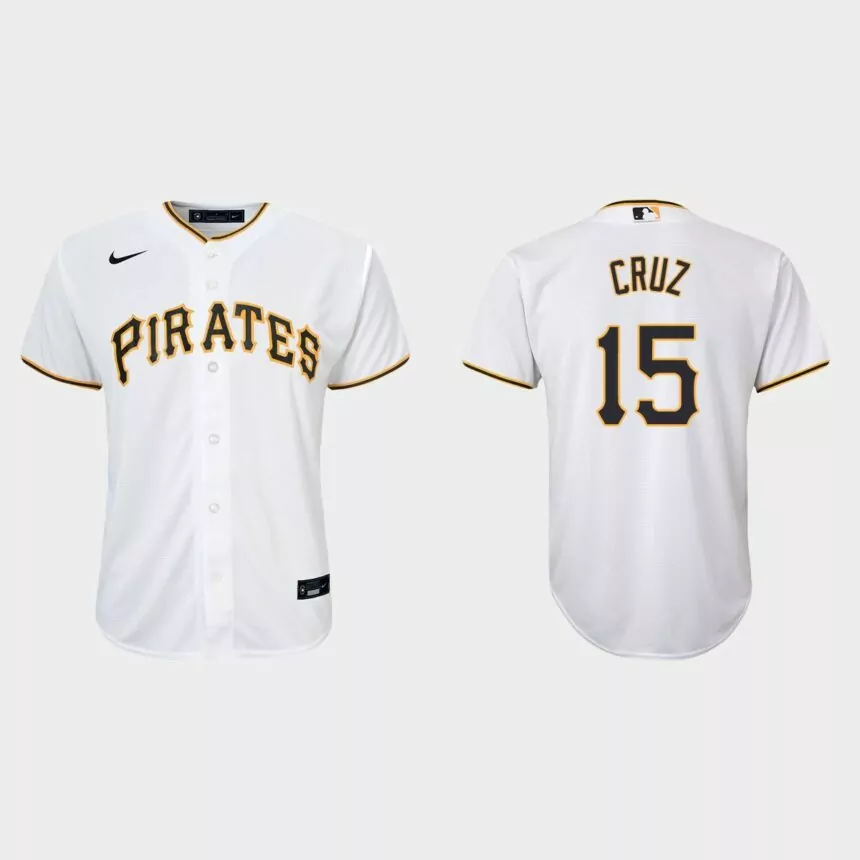 Youth Pittsburgh Pirates Oneil Cruz White Replica Home Jersey