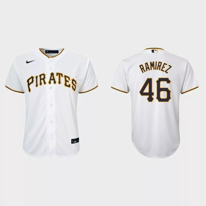 Youth Pittsburgh Pirates Yohan Ramirez White Replica Home Jersey