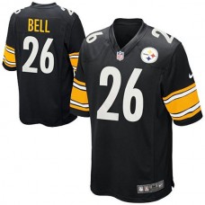 Youth Pittsburgh Steelers #26 Le'Veon Bell Black Team Color Game Jersey