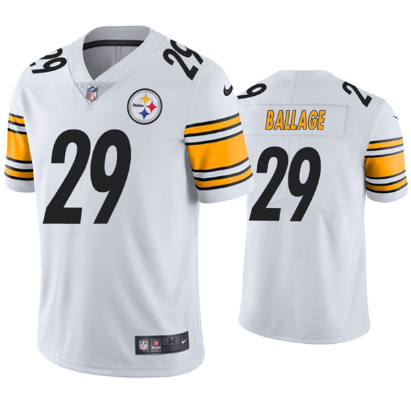 Youth Pittsburgh Steelers #29 Kalen Ballage Nike White Limited Jersey