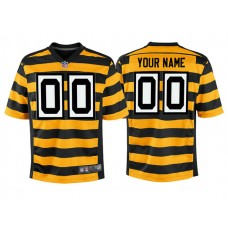Youth Pittsburgh Steelers Gold Alternate Game Customized Jersey