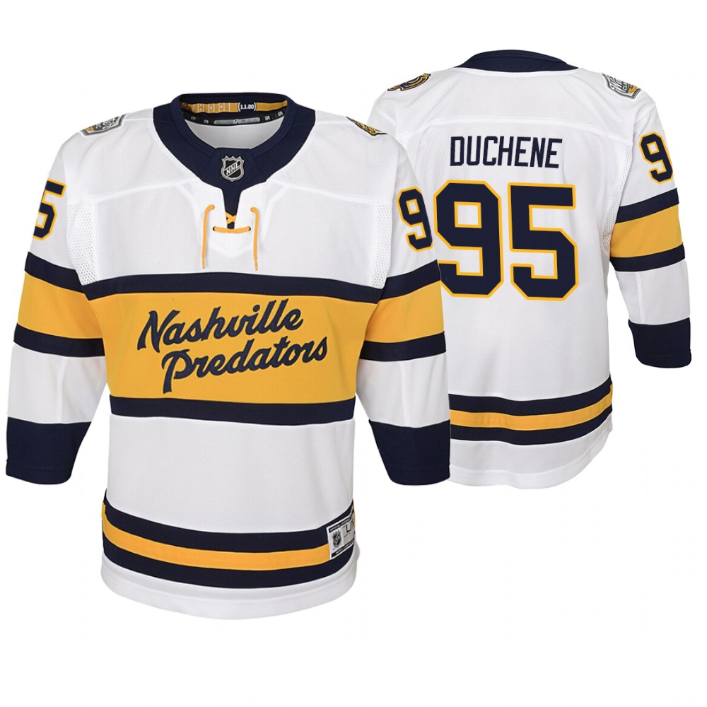 Youth Predators #95 Matt Duchene 2020 Winter Classic Jersey - White