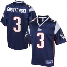Youth Pro Line New England Patriots #3 Stephen Gostkowski Navy Blue Jersey