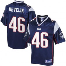Youth Pro Line New England Patriots #46 James Develin Navy Blue Jersey