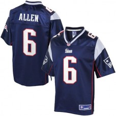 Youth Pro Line New England Patriots #6 Ryan Allen Navy Blue Jersey