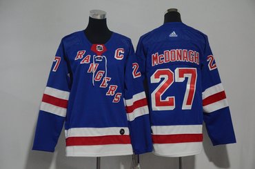 Youth Rangers 27 Ryan McDonagh Blue Youth Adidas Jersey