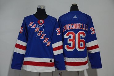 Youth Rangers 36 Mats Zuccarello Blue Youth Adidas Jersey