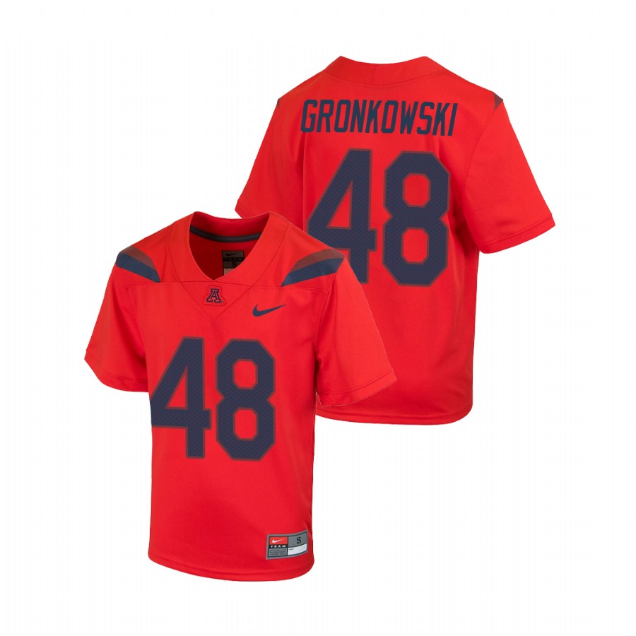 Youth Red Arizona Wildcats Rob Gronkowski Replica Football Jersey