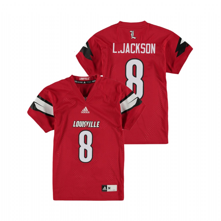 Youth Red Louisville Cardinals Lamar Jackson College Football Jersey