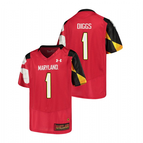 Youth Red Maryland Terrapins Stefon Diggs Replica Football Jersey Youth Jersey Maryland Terrapins Red Stefon Diggs Replica Football Jersey