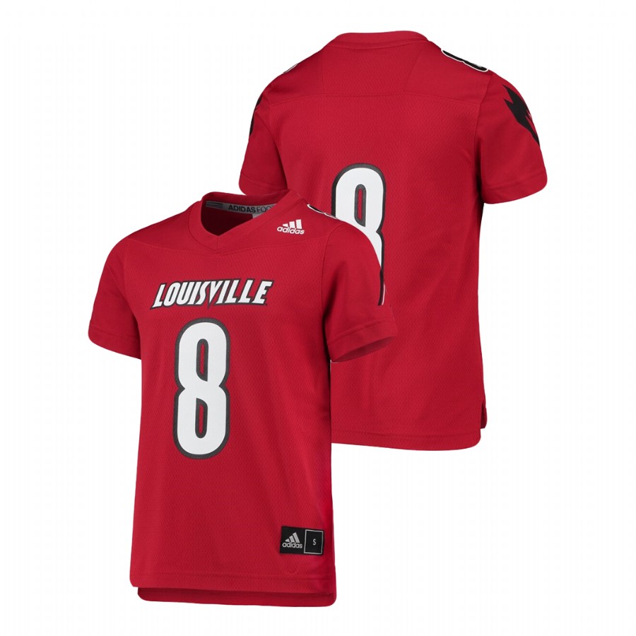 Youth Red Replica Louisville Cardinals Football Jersey